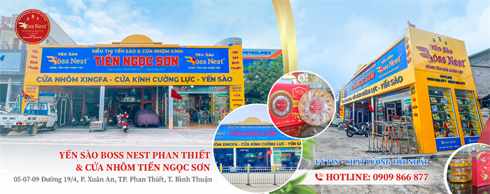 Tính Thành, Thiết kế website Phan Thiết Bình Thuận khai trương website SIÊU THỊ YẾN SÀO BOSS NEST – CỬA NHÔM KÍNH TIẾN NGỌC SƠN.