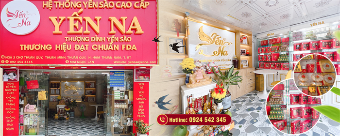 Tính Thành, Thiết kế website Phan Thiết Bình Thuận - Khai trương website Yến Sào Yến Na Bình Thuận