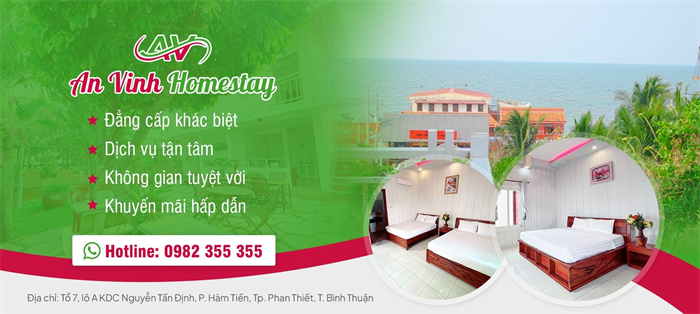 Tính Thành, Thiết kế website Phan Thiết Bình Thuận khai trương website AN VINH HOMESTAY